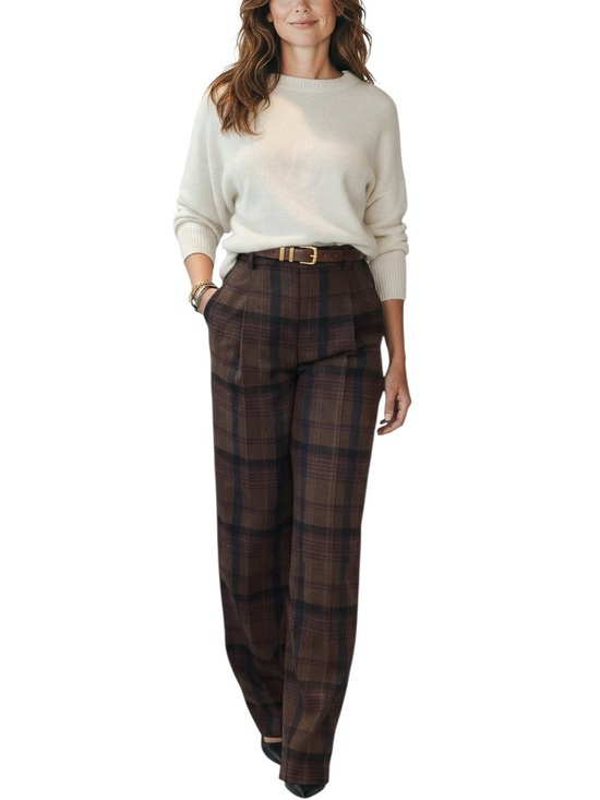 Babaton Pants - Babaton Nightscape pleated wool blend plaid pants size 2 excellent condition